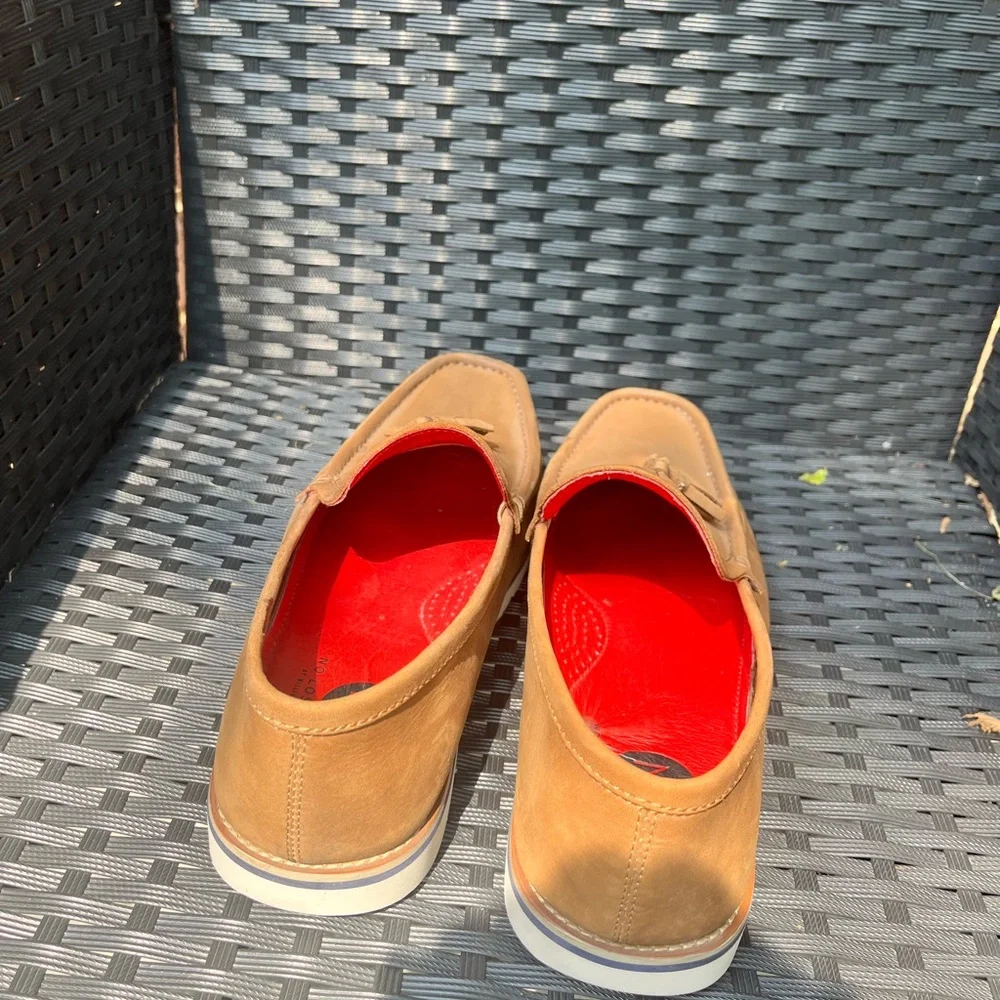 Men's Tan Tassel Loafers - Classic Slip-On Dress Casual